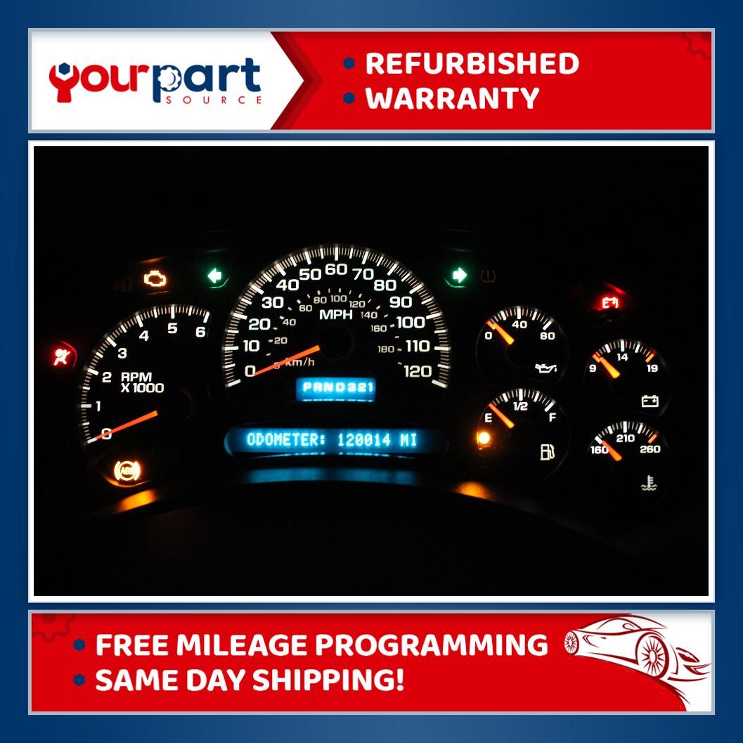 2005 05 CHEVY GMC 1500 2500 SIERRA SILVERADO INSTRUMENT CLUSTER SPEEDO REBUILT