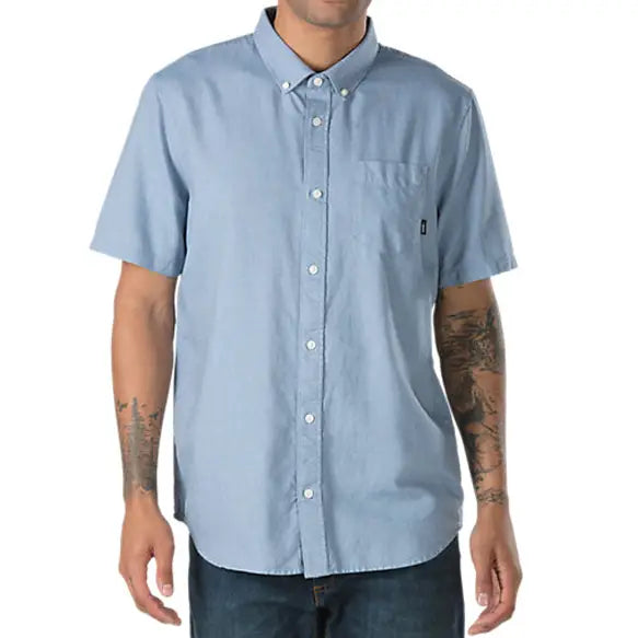 argumento crédito fuga Vans Houser Short Sleeve Woven Shirt - Blue Glow – No Comply Skateshop