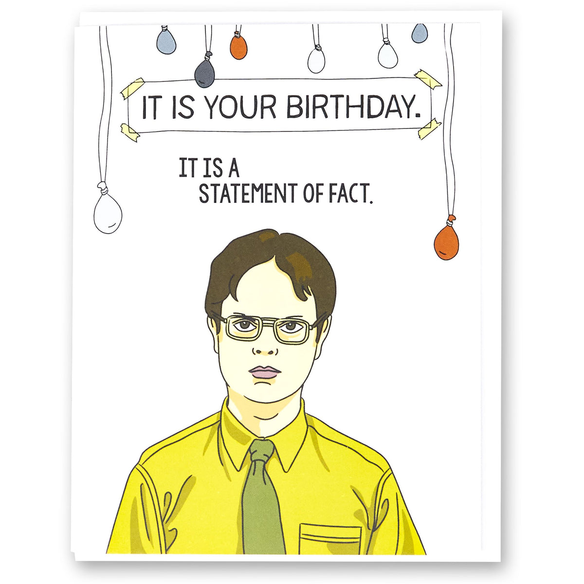 it is your birthday office card