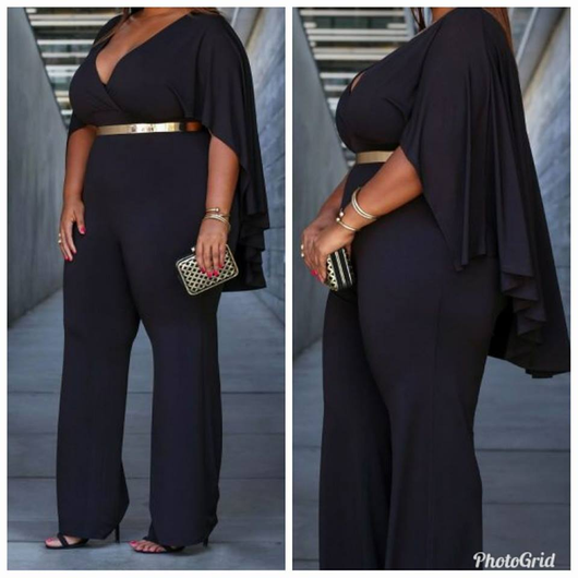 plus size black cape