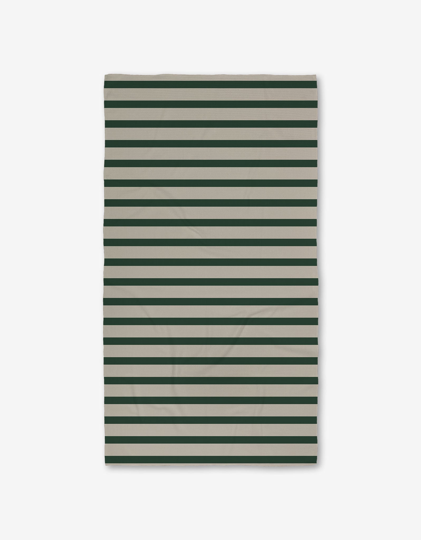 Green Stripe Geometry Hand Towel