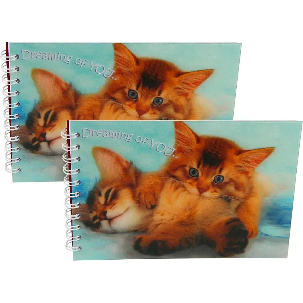 DREAMING OF YOU - Two (2) Notebooks with 3D Lenticular Covers - Graph lined Pages - NEW