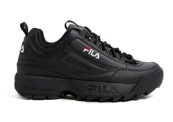 fila disruptor trainer in black