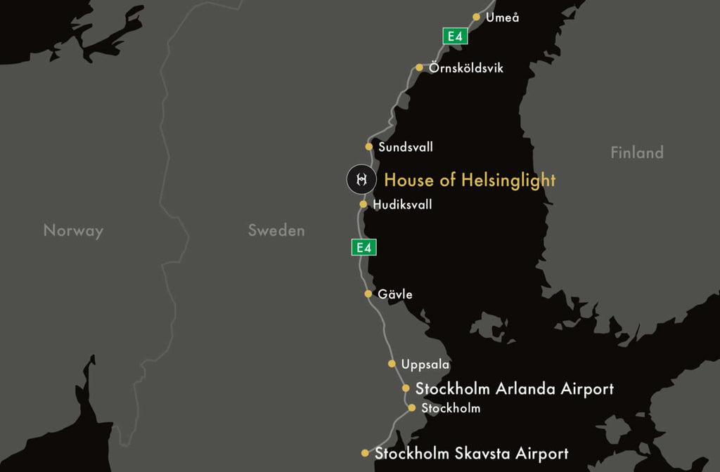 Map of Sweden, Find Helsinglight