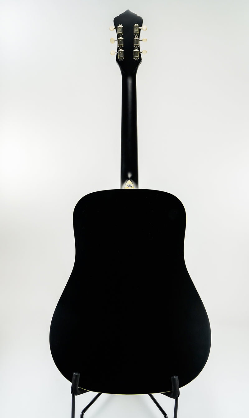 Recording King RDS-7-MBK Dirty 30s Series 7 Dreadnought Acoustic Guitar - Matte Black