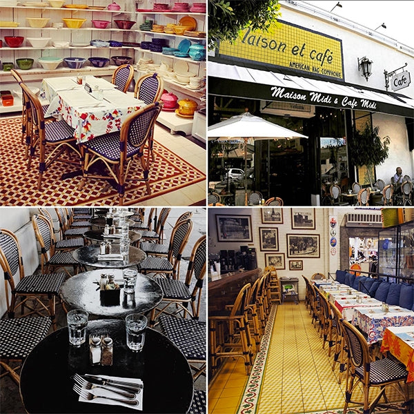 bistro chairs in french cafe