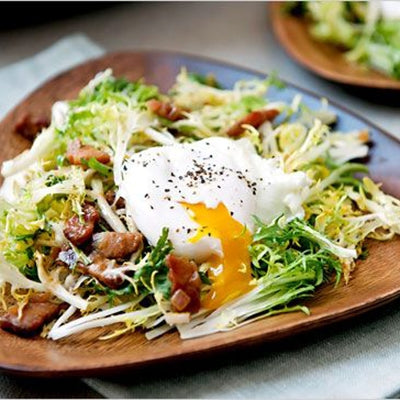 french salad with egg