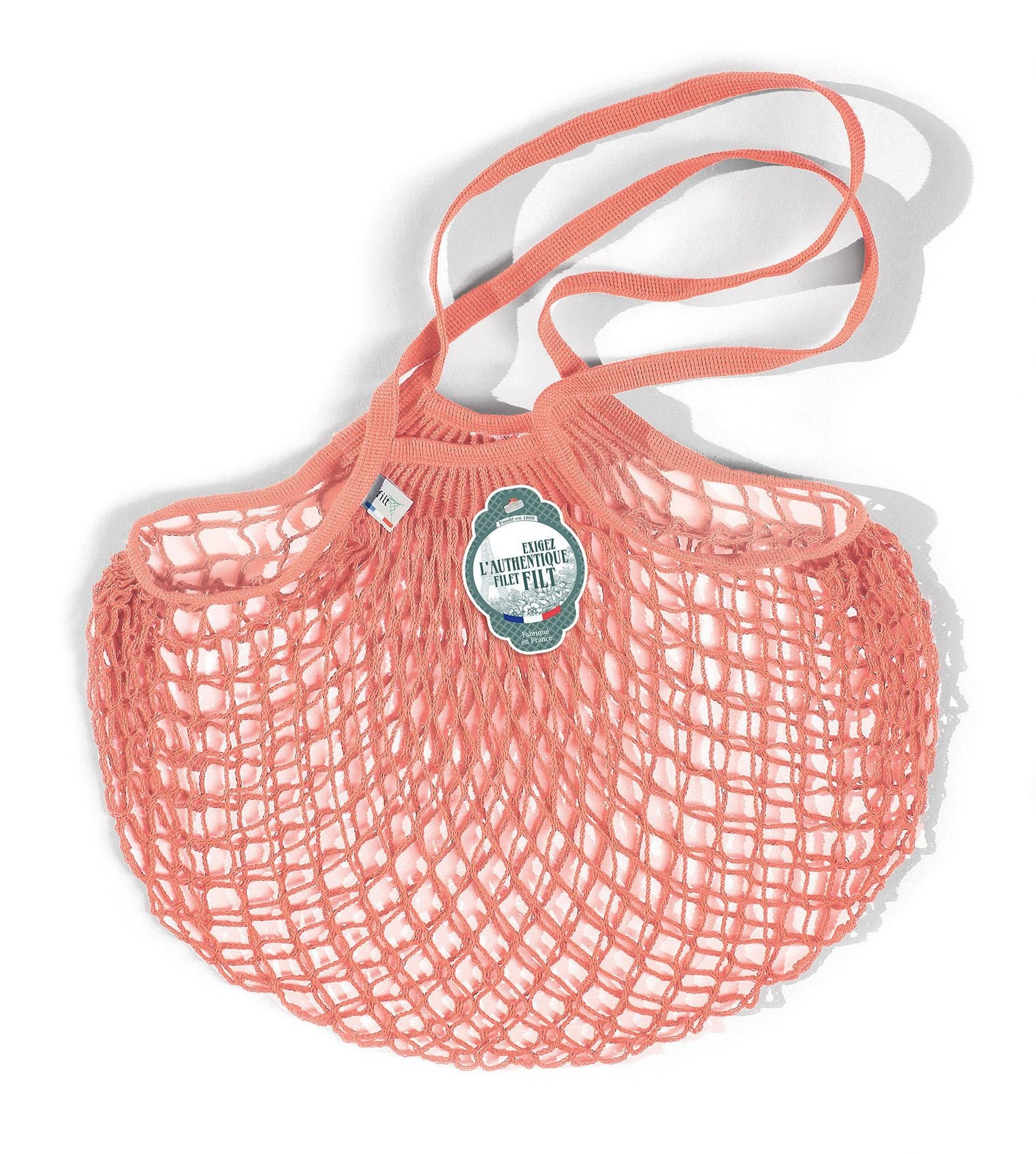 Light Pink Cotton Net Shopper Bag (Medium)