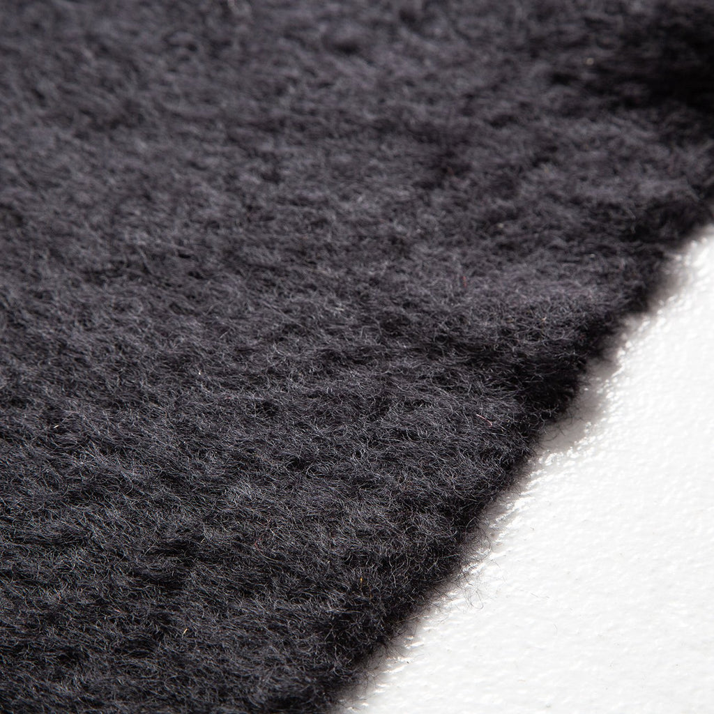 Black Mohair Throw Blanket — Maison Midi