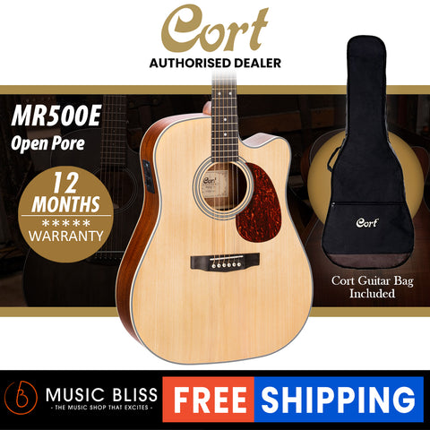 Cort SFX-ME Acoustic Guitar with Bag - Open Pore