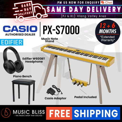 Casio PX-S7000 Digital Piano - Harmonious Mustard