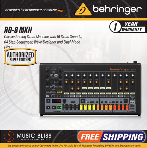Behringer RD-9 Analog Drum Machine Demo 