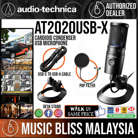 Audio Technica AT2020USBi Cardioid Condenser Studio USB Microphone - Grass  Roots Music Store