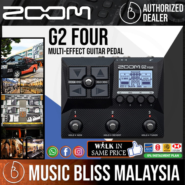 Zoom G2 Four Multi-effects Processor Pedal | Music Bliss Malaysia