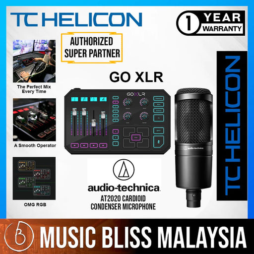 TC-Helicon GO XLR Mini USB Streaming Mixer with USB/Audio