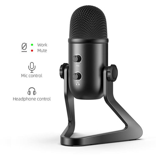  FIFINE XLR/USB Gaming Microphone for Streaming Podcasting, PC  Computer RGB Mic, with Gain Knob, Mic Mute, Monitoring Jack, Gamer Mic for  Recording Video Creation-AmpliGame AM8 White : Everything Else