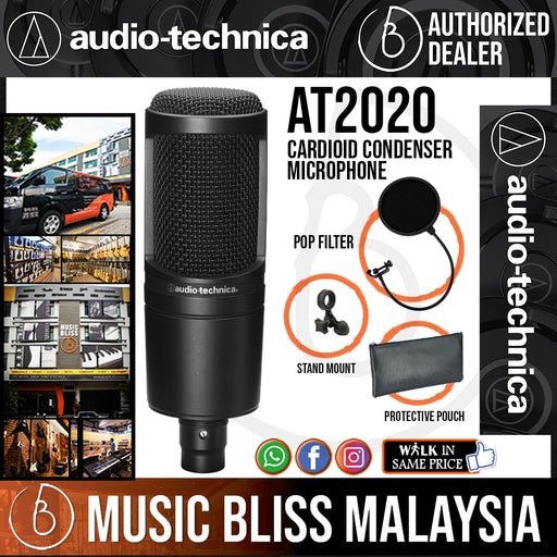 Audio-Technica AT2020 Cardioid Condenser Mic Review / Test 