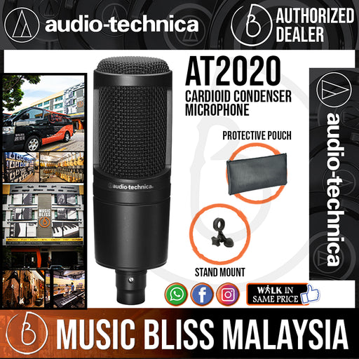 Audio-Technica AT2020 Cardioid Medium-diaphragm Condenser Microphone