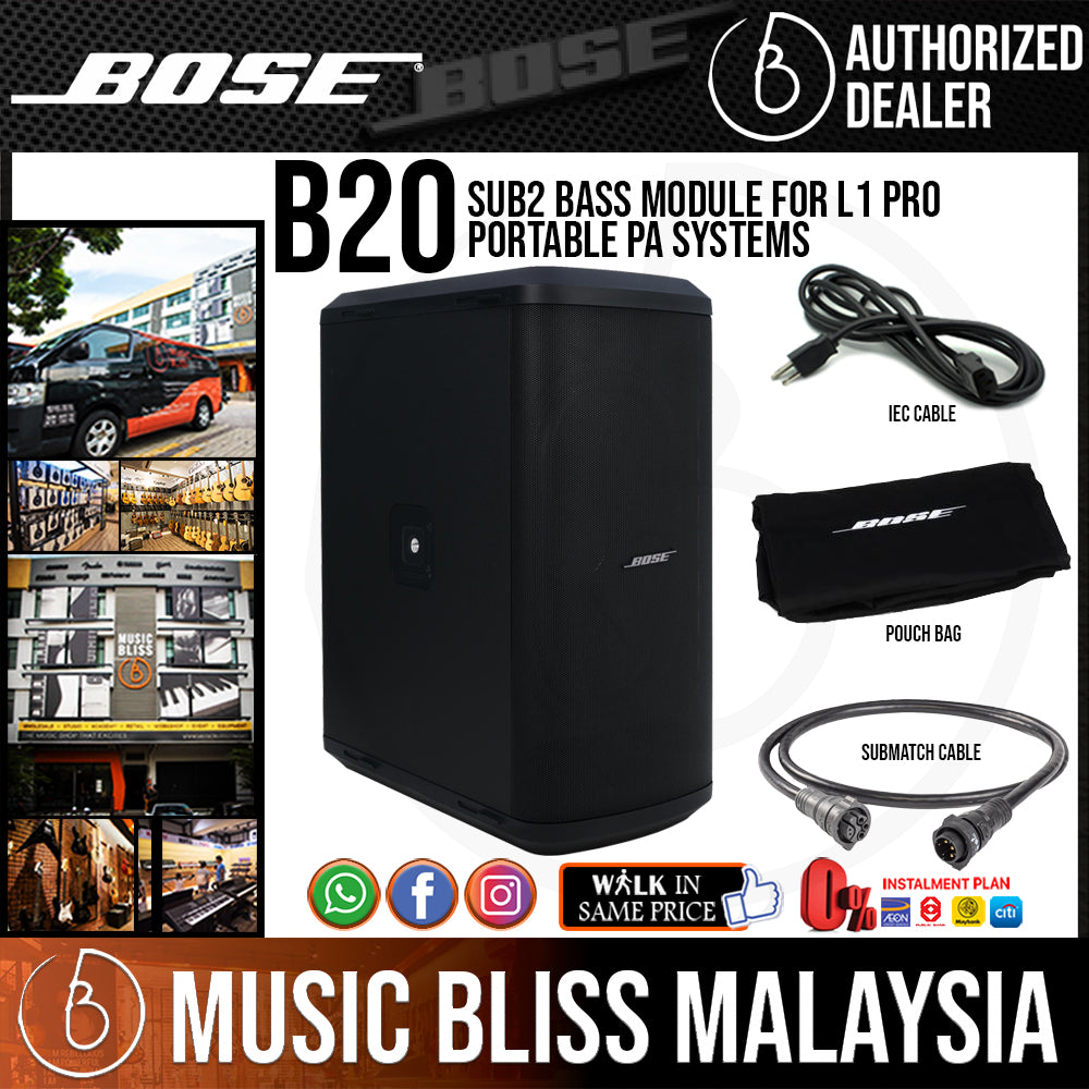 Bose Sub2 Bass Module for L1 Pro Portable PA Systems ...