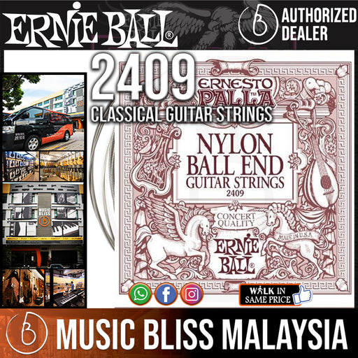 Ernie Ball Ernesto Palla Clear & Silver Nylon Classical Guitar Strings –