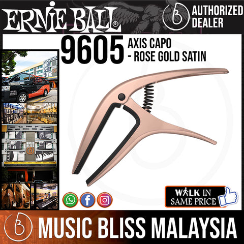 Ernie Ball 9605 Axis Capo - Rose Gold Satin | Music Bliss Malaysia