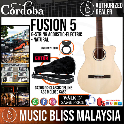 Cordoba Stage Thinbody Nylon Acoustic-electric Guitar - Natural Amber