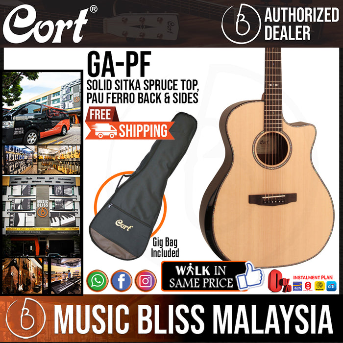 Cort GA-PF Bevel Acoustic Guitar with Bag