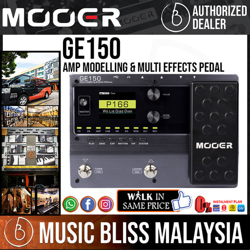 Mooer GE300 Lite Multi Effects Processor - Grey | Music Bliss Malaysia