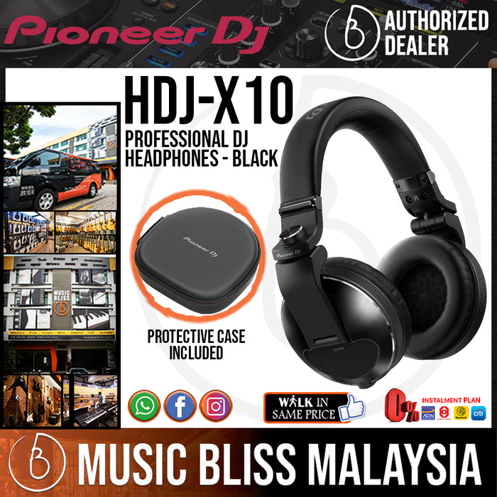 Pioneer DJ HDJ-X10 Professional DJ Headphones - Black | Music