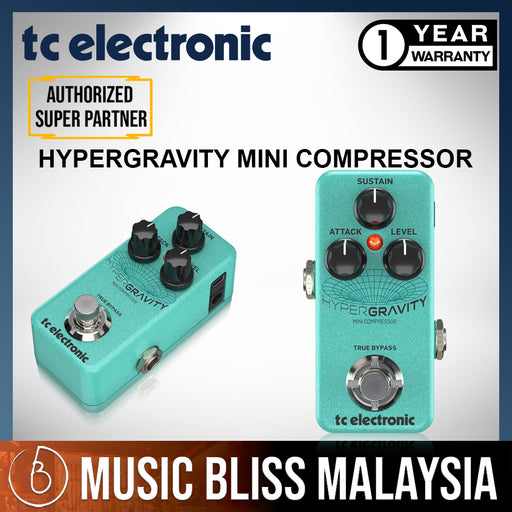 TC Electronic HyperGravity Compressor Guitar Effects Pedal | Music