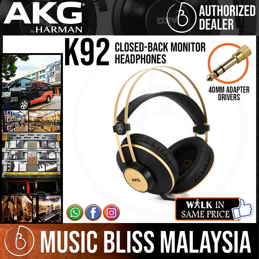 Akg K92 Closed-Back Headphones