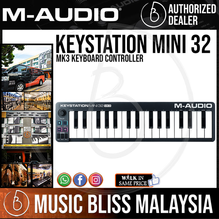 M Audio Keystation Mini 32 Mk3 Keyboard Controller Music Bliss Malaysia