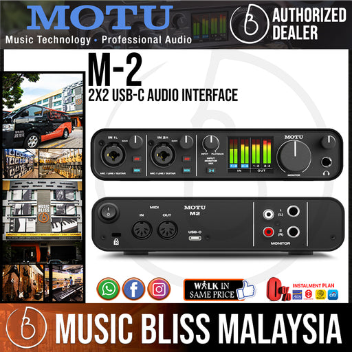 MOTU M4 4x4 USB-C Audio Interface | Music Bliss Malaysia