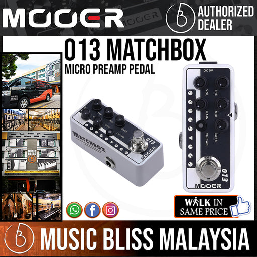 Mooer 018 Custom 100 Micro Preamp Pedal | Music Bliss Malaysia