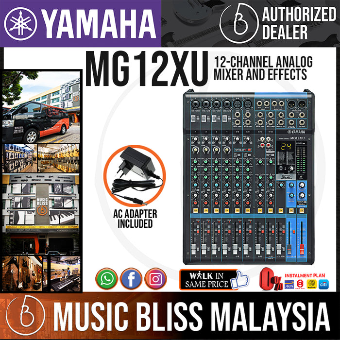 Yamaha Mg12xu 12 Channel Mixer And Effects Mg 12xu Crazy Sales Promotion Music Bliss Malaysia