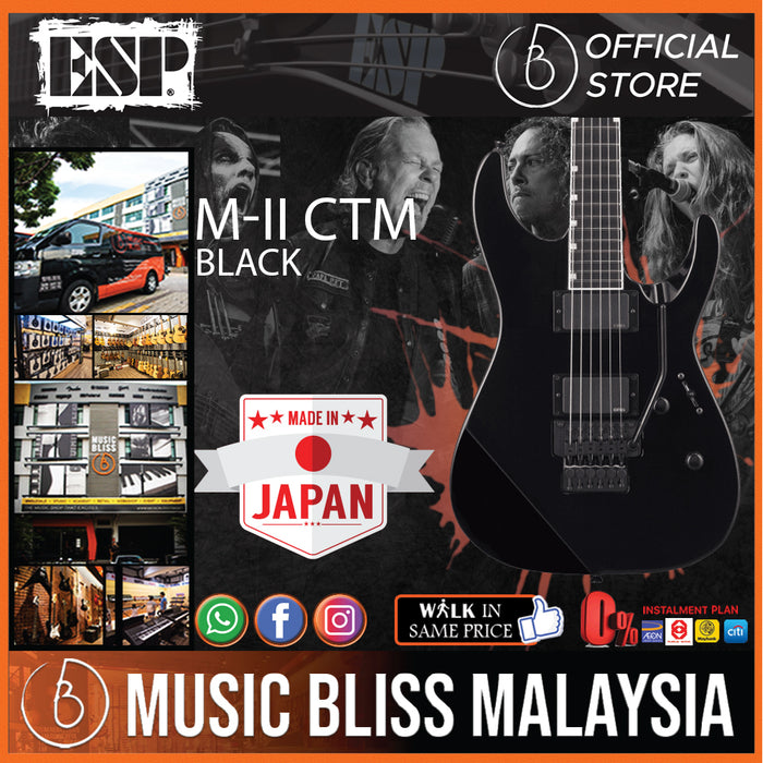 Esp M Ii Ctm Black Music Bliss Malaysia