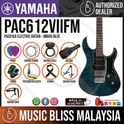 Yamaha PAC612VIIFM Pacifica Electric Guitar - Translucent Black