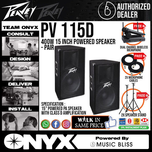 Peavey PV 15PM 200W 15 inch Powered Monitor Floor Monitor