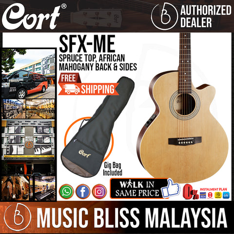 Cort SFX-ME Acoustic/Electric Guitar Natural - World of Music