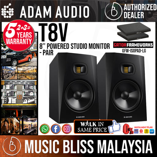 Used ADAM AUDIO T7V SINGLE STUDIO MONITOR Speaker Cabinets Studio Monitors  Speaker Cabinets