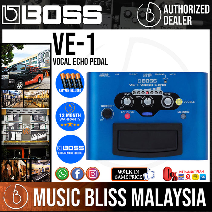 Boss Ve 1 Vocal Echo Pedal Ve1 Music Bliss Malaysia