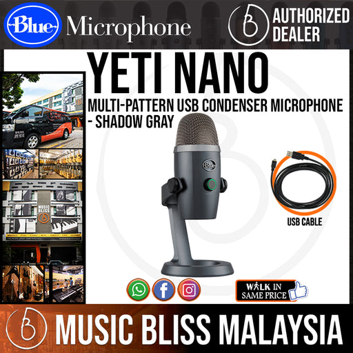 Blue Yeti Nano USB Condenser Microphone - Black