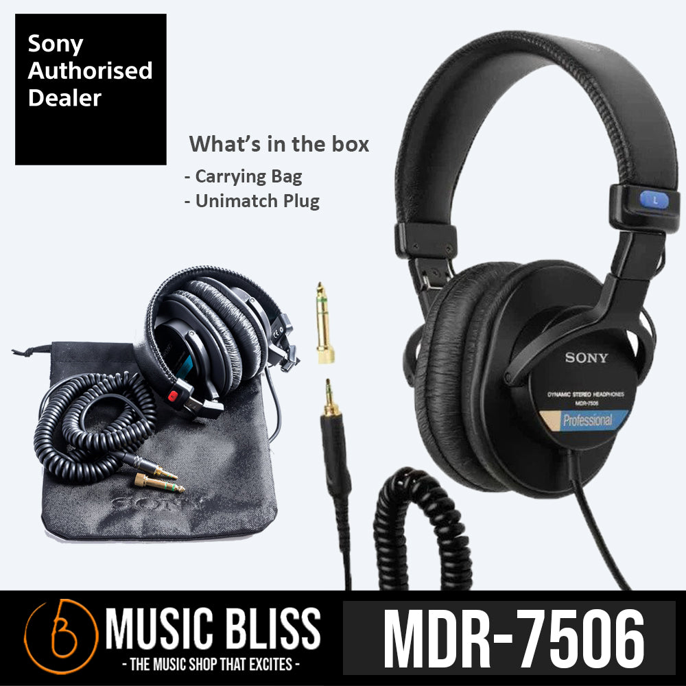 Sony MDR-7506 Closed-Back Professional Headphones | Music Bliss Malaysia