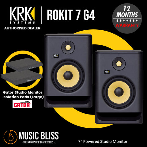 KRK ROKIT 5 G4 RP5G4 5-inch Powered Studio Monitor Speakers Package, PA  Packages, DJ Audio