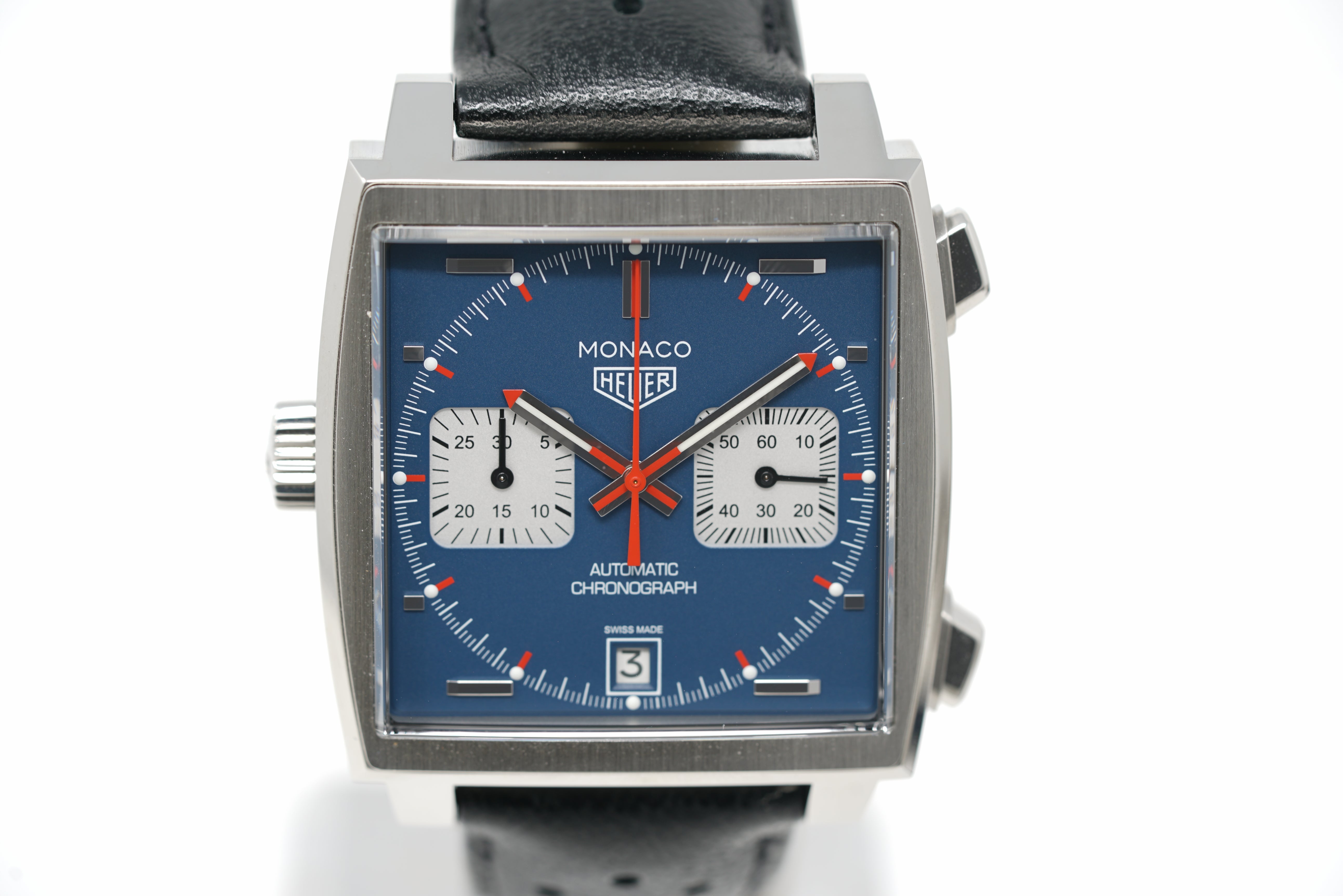 Tag Heuer Watch Monaco Caliber 11 Automatic Blue Dial 39mm CAW211P.FC6356