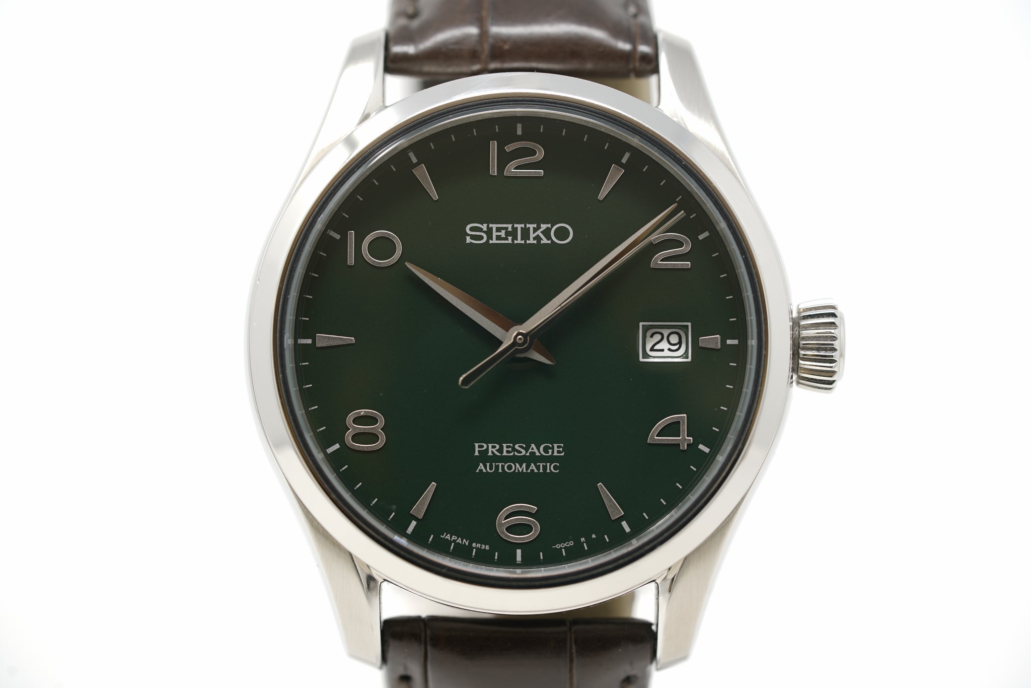 Pre-Owned Seiko Presage Green Enamel Limited Edition SPB111 – Topper Fine  Jewelers