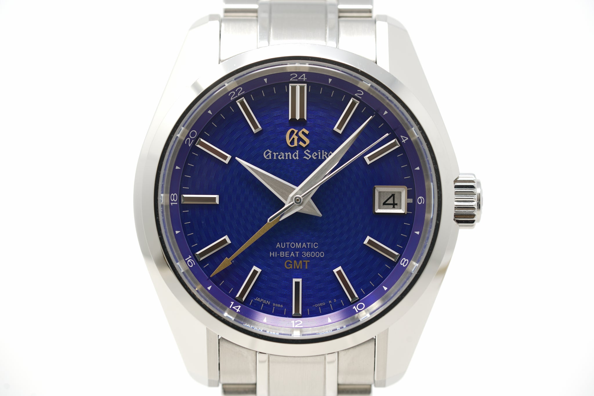 Pre-Owned Grand Seiko Heritage Hi-Beat GMT 44GS 'Blue Peacock' SBGJ261 –  Topper Fine Jewelers