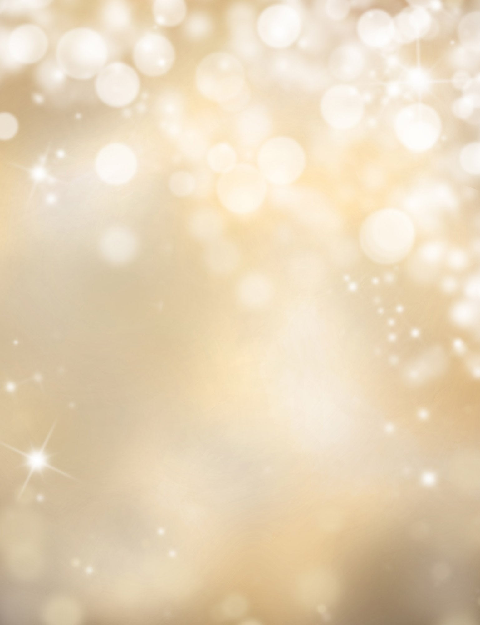 Champagne Yellow Sparkles Bokeh Photography For Christmas Backdrop