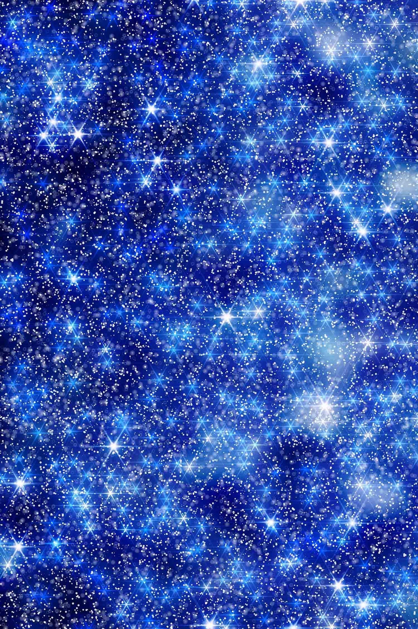 Deep Blue Sparkles Bokeh Printed Photography Backdrop 