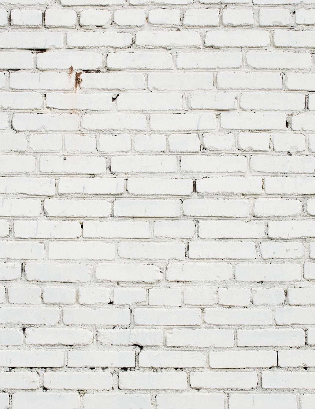 Grunge Milk White Brick Wall Texture Backdrop For ...